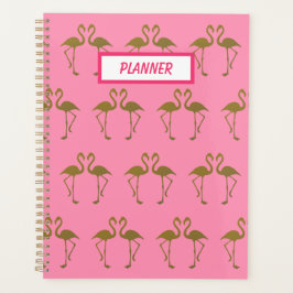 Agenda Dourado Flamingo