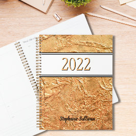 Agenda Dourado personalizado