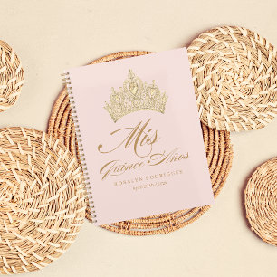 Agenda Dourado Rosa Mis Quince Anos