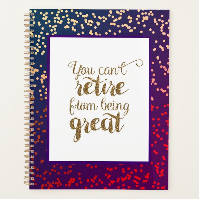 Agenda Dourado roxo não se apaga de ser Excelente (Frente)