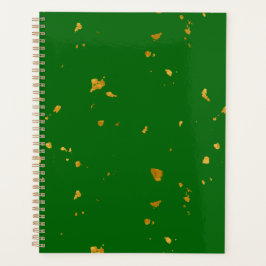 Agenda Dourados Flakes em Emerald Green