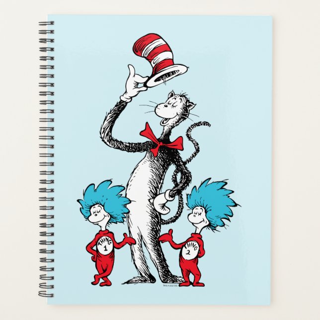 Agenda Dr. Seuss | Gato no Chapéu, Coisa Um e Coisa Dois (Frente)