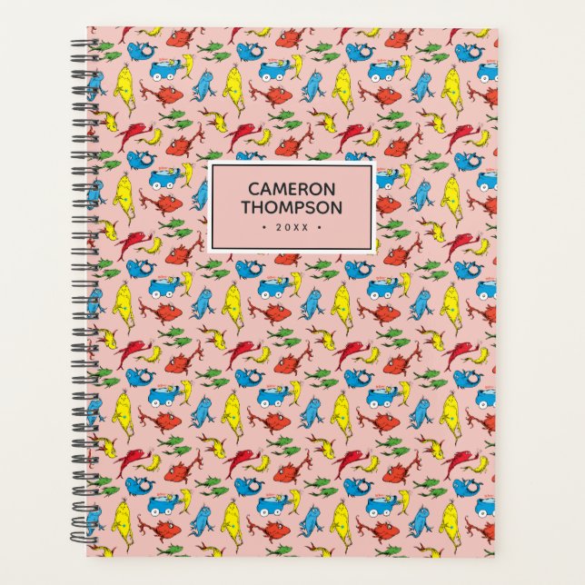 Agenda Dr. Seuss | Padrão De Um Peixe Dois Peixes (Frente)