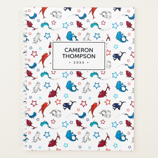 Agenda Dr. Seuss | Padrão De Uma Estrela De Peixe Dois (Frente)