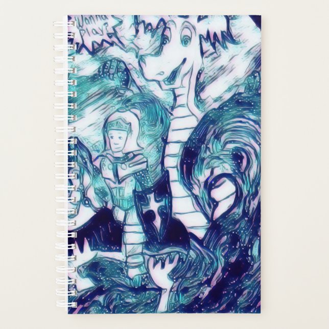 Agenda Dragão e Cavaleiro: Um Jogador de Aventura (Frente)