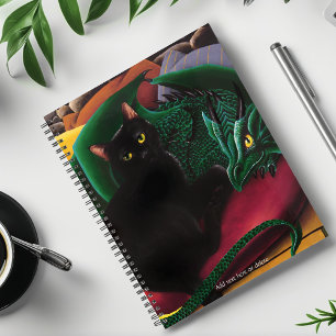 Agenda Dragão Verde Gato Negro