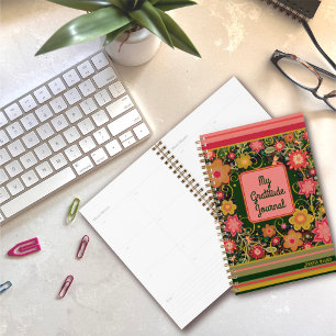 Agenda Dragonfly Floral Bonito Diário Gratidão