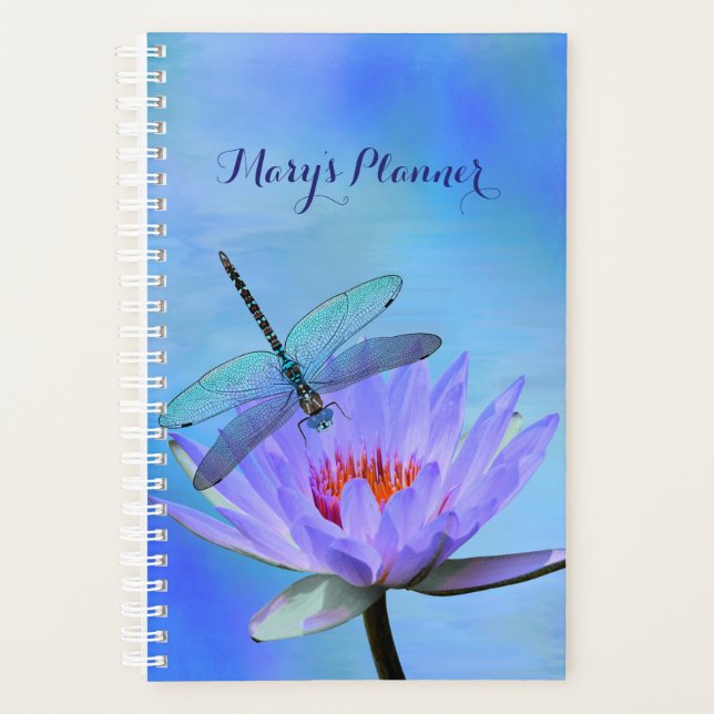 Agenda Dragonfly no Water Lily Planner (Frente)