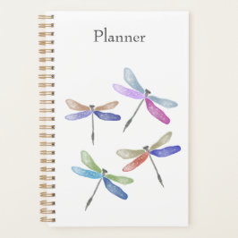 Agenda Dragonfly Watercolor Annual Planner 