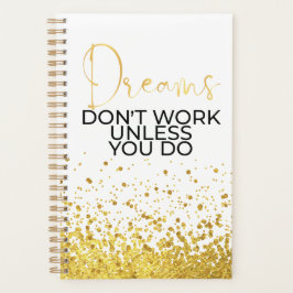 Agenda Dreams Dourado Planner
