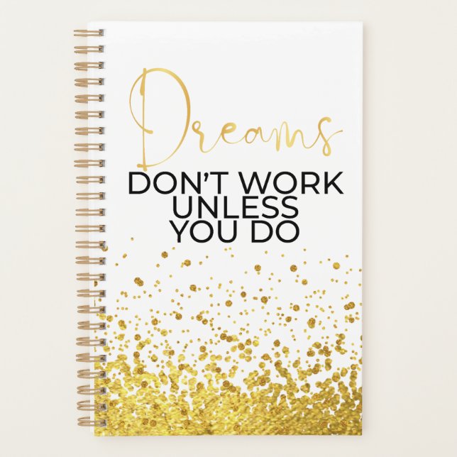 Agenda Dreams Dourado Planner (Frente)