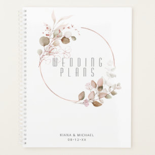 Agenda Dreamy Foliage Wedding Blush Pink ID817