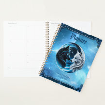 Duas cabeças majestosas de lobo