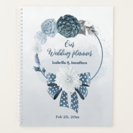 Agenda Dusty blue shades casamento floral