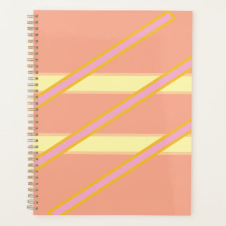Agenda Dusty Pink and Cream Horizontal Stripes