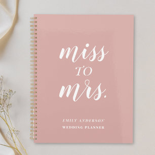 Agenda Dusty Rosa Miss para a Sra. Wedding