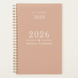 Agenda Dusty Rose 5.5x8.5 Weekly Planner