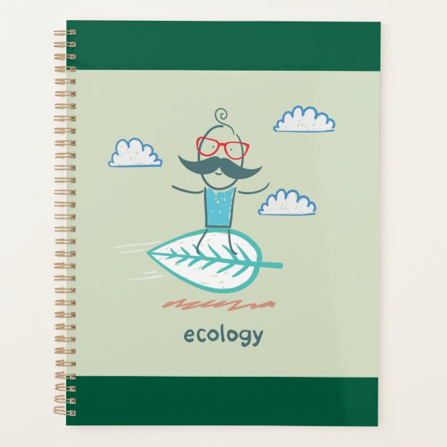 Agenda Ecology Surfer Sustainable Life Hipster (Frente)