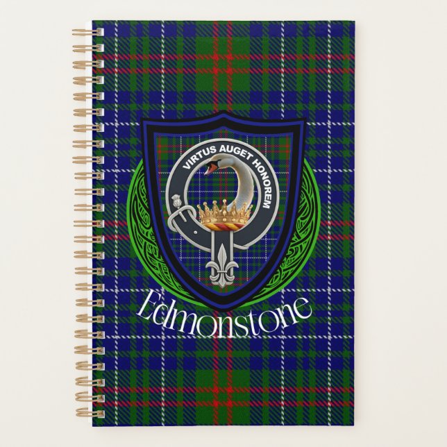 Agenda Edmonstone Scottish Clan Tartan & Crest (Frente)