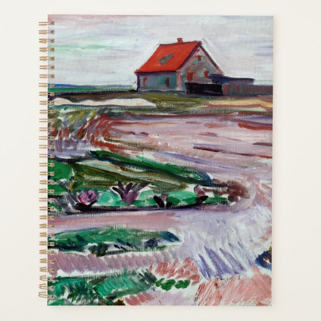 Agenda Edvard Munch - Seashore. Paisagem perto de Lubeck (Frente)