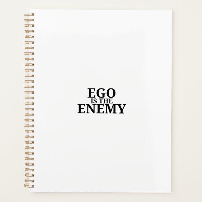 Agenda Ego Is The Enemy 2026 Minimalist Daily Planner (Frente)