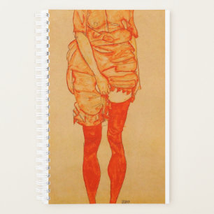 Agenda Egon Schiele - Mulher Permanente Em Vermelho 1913