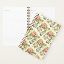 Agenda Eiffel Tower Vintage Paris Theme Planner