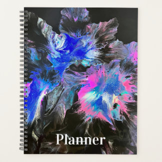 Agenda Electric Bloom Abstract Spiral-bound Planner