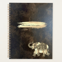 Elefante Dourado Elegante, Pincelada, Aparência de