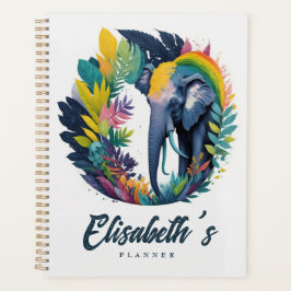 Agenda Elefante Selva de Aquarela