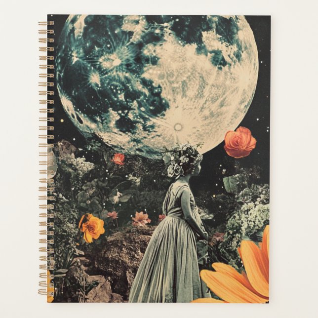 Agenda Elegância Lua - Mulher com Lua (3) (Frente)