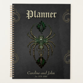 Agenda elegância mecânica, a aranha no escuro.