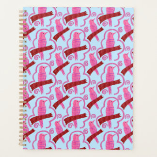Agenda Elegant birds Pattern Spiral Planner
