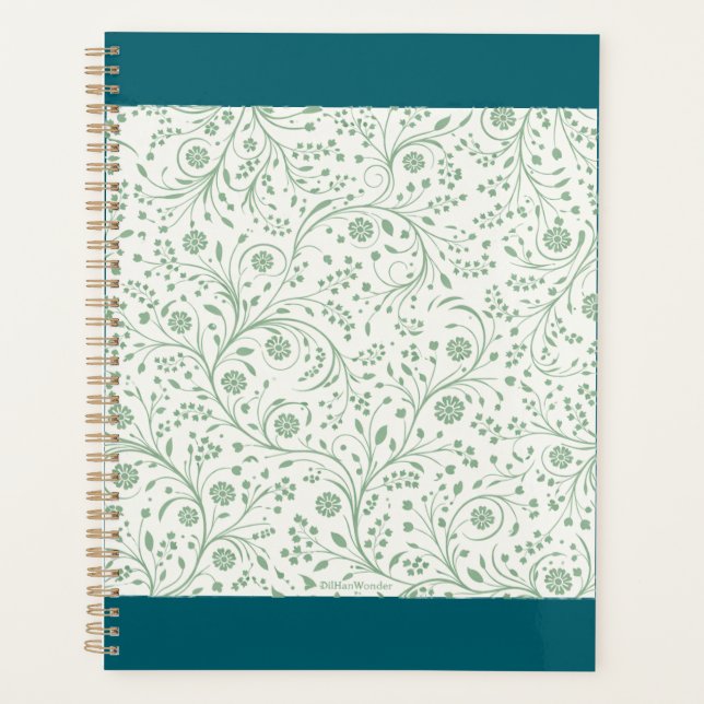 Agenda Elegant Botanical Floral Pattern – Minimal Nature  (Frente)