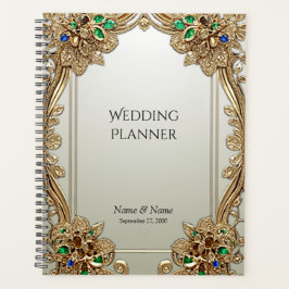 Agenda Elegant Gold Ornate Planner
