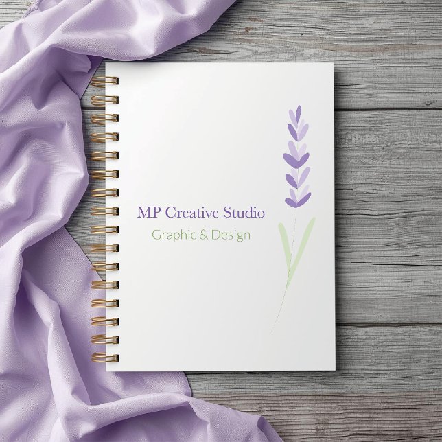 Agenda Elegant Lavender Sprig Botanical Design (Criador carregado)
