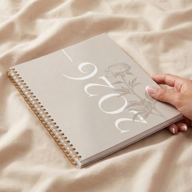 Agenda Elegant Modern Hand-Drawn Sketch Floral Organize (Elegant Modern Hand-Drawn Sketch Floral Organize Planner)