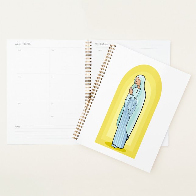 Agenda Elegant Virgin Mary Catholic Religious (Criador carregado)