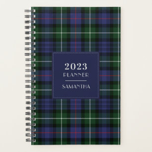 Agenda Elegante 2023 Xadrez Tartan Clan MacKenzie Rustic