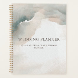 Agenda Elegante Abstrato artístico moderno de aquarela