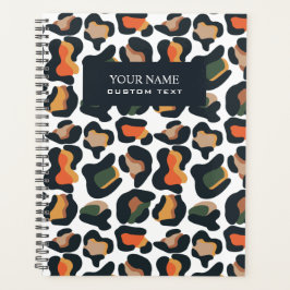 Agenda Elegante Animal Skype Leopard, adicione seu nome