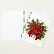Elegante Arco de Natal Vermelho com Azevinho e Pin