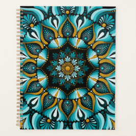 Agenda Elegante Blue Mandala | Sacred Geometry Boho | Zen