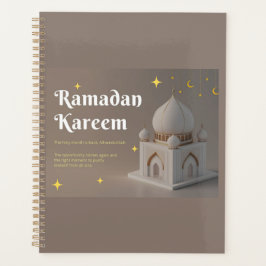 Agenda Elegante Caligrafia Árabe - Desejos de Ramadan