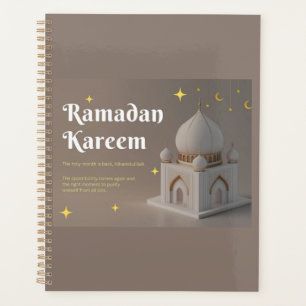 Agenda Elegante Caligrafia Árabe - Desejos de Ramadan