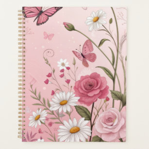 Agenda Elegante capa inteligente para iPad Jardim de Rosa