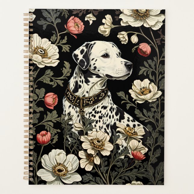 Agenda Elegante Dalmaciano William Morris Inspirado (Frente)