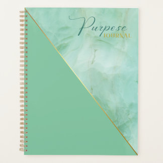 Agenda Elegante Diário de propósito do marble Jade
