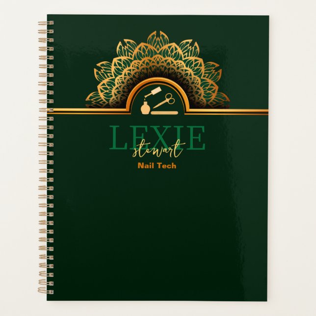 Agenda Elegante e Classy Nail Tech (Frente)