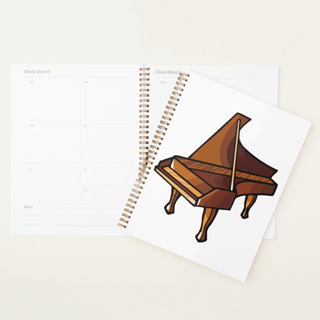 Agenda Elegante Grand Piano Music Lovers Design (Criador carregado)